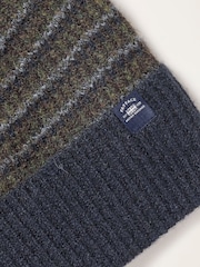 FatFace Leo Navy Stripe Beanie - Image 3 of 3