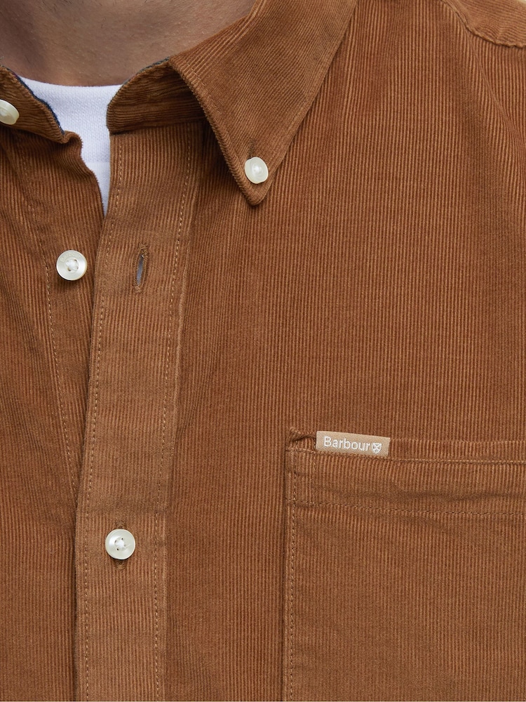 Barbour® Natural Ramsey Tailored Cord Shirt - Image 6 of 6 Barbour® Natural Ramsey Tailored Cord Shirt - Image 6 of 6