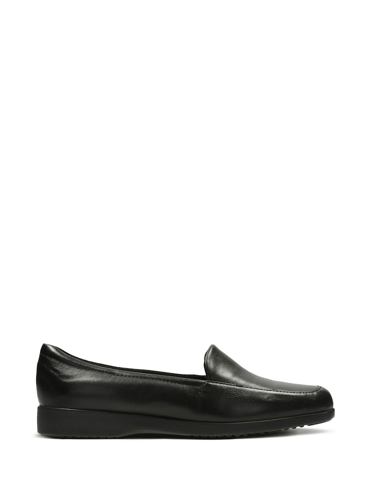Clarks Black Georgia Leather Shoes - Image 1 of 7