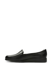Clarks Black Georgia Leather Shoes - Image 2 of 7