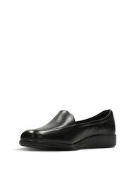 Clarks Black Georgia Leather Shoes - Image 4 of 7