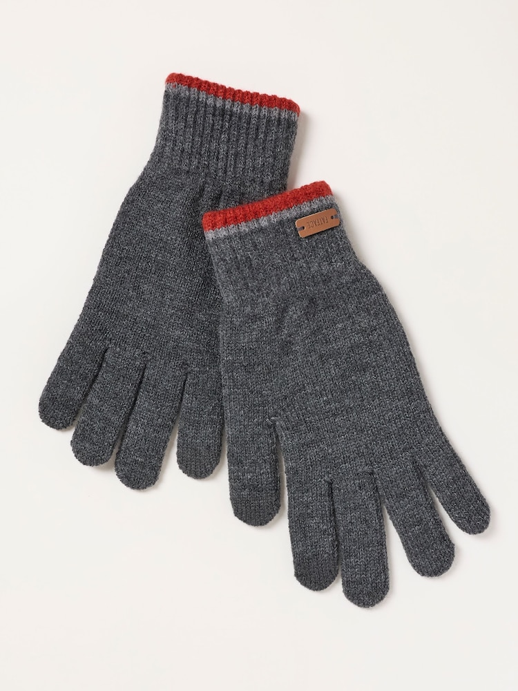 Gris de charbon de bois - Gants FatFace - Image 1 de 3