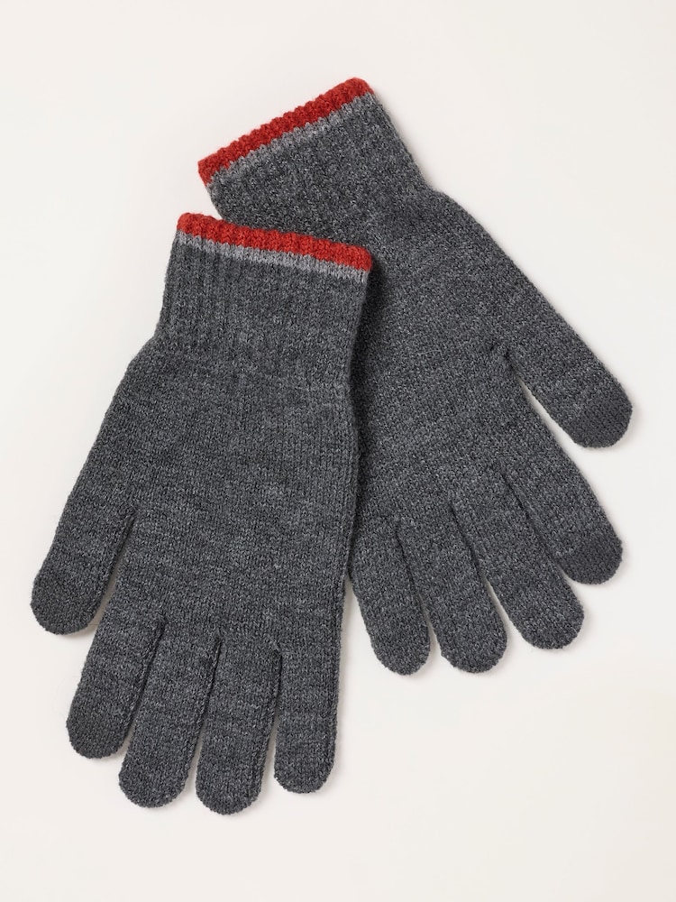 Gris de charbon de bois - Gants FatFace - Image 2 de 3