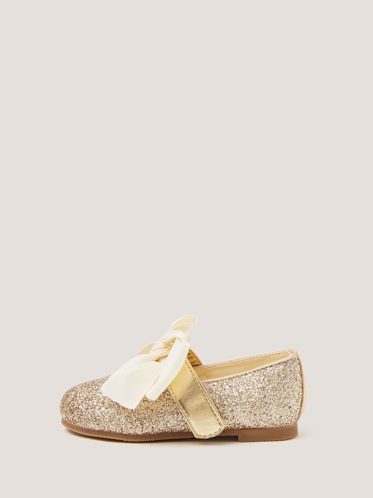 Monsoon Glitter Bow Mary Jane Ballet Flats - 3의 이미지 1
