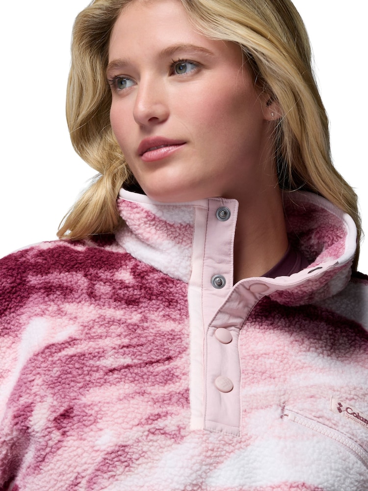 Columbia Purple Helvetia™ II Printed Cropped Half Snap Fleece - Image 5 of 5