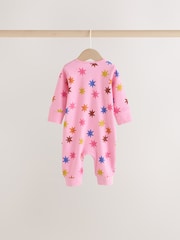 Bright Star Two Way Zip Baby Sleepsuits 3 Pack (0mths-3yrs) - Image 5 of 9