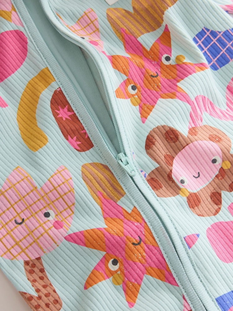 Bright Star Two Way Zip Baby Sleepsuits 3 Pack (0mths-3yrs) - Image 9 of 9