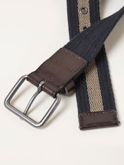 FatFace Black Stripe Webbing Belt - Image 3 of 3