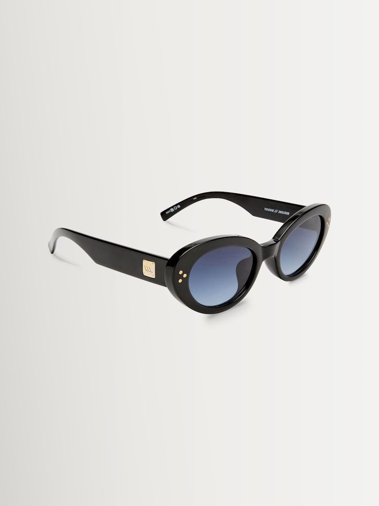 Le Specs Black Tootsie Sunglasses - Image 1 of 5