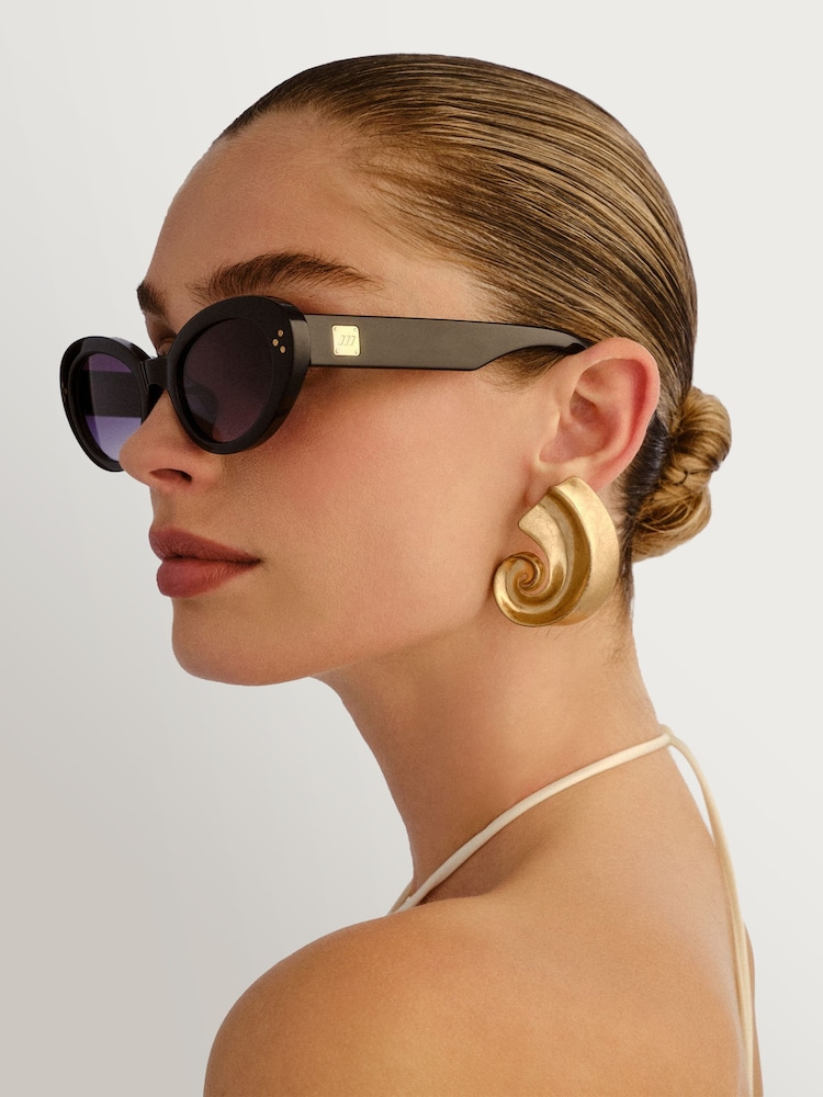 Le Specs Black Tootsie Sunglasses - Image 2 of 5