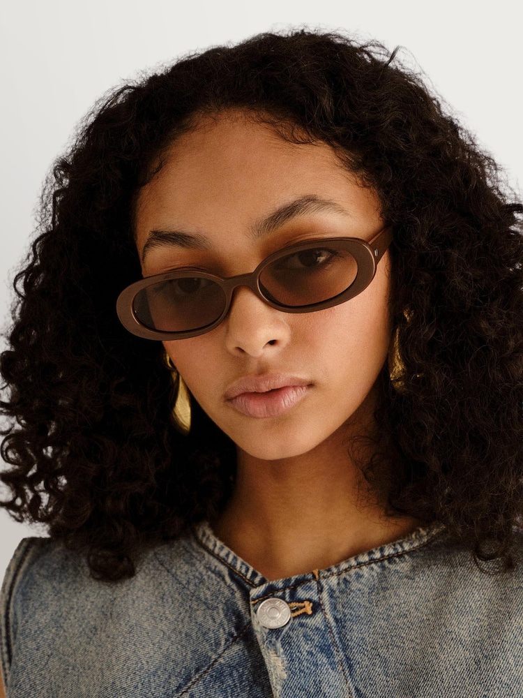 Le Specs Brown Outta Love Sunglasses - Image 1 of 5 Le Specs Brown Outta Love Sunglasses - Image 1 of 5