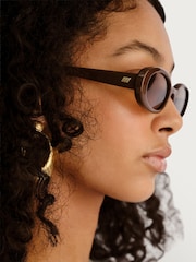 Le Specs Brown Outta Love Sunglasses - Image 3 of 5