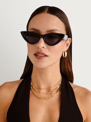 Le Specs Black Hypnosis Sunglasses - Image 1 of 5