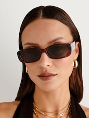 Le Specs Brown Unreal! Sunglasses - Image 1 of 5