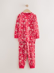 Red All Over Print Christmas Matching Family Pyjamas (9mths-16yrs) - Image 6 of 9
