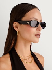 Le Specs Black Unreal Sunglasses - Image 3 of 5