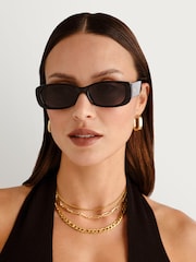 Le Specs Black Unreal Sunglasses - Image 4 of 5