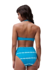 Chantelle Blue Pulp Flex Size Non Wired Plunge Shibori Swim Top - Image 3 de 5