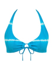 Chantelle Blue Pulp Flex Size Non Wired Plunge Shibori Swim Top - Image 5 de 5