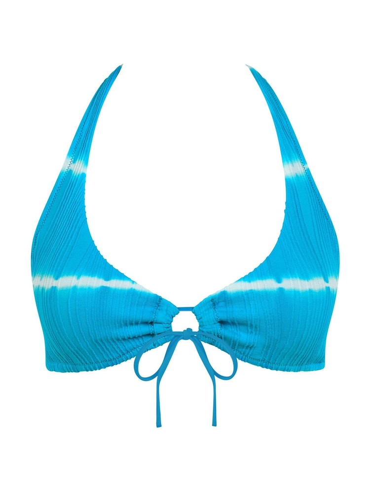 Chantelle Blue Pulp Flex Size Non Wired Plunge Shibori Swim Top - Image 5 de 5