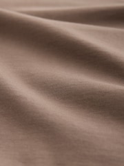 Brun - Vanlig passform - Essential Rund hals T-skjorte i bomull - Bilde 9 av 9