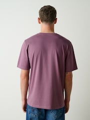 White/Olive/Green/Stone/Purple/Yellow Regular Fit Essential Cotton T-Shirts 6 Pack - Image 16 of 17