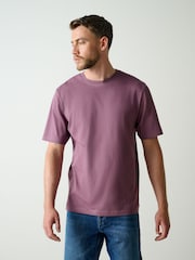 White/Olive/Green/Stone/Purple/Yellow Regular Fit Essential Cotton T-Shirts 6 Pack - Image 17 of 17