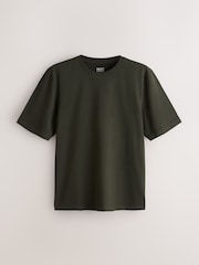 White/Olive/Green/Stone/Purple/Yellow Regular Fit Essential Cotton T-Shirts 6 Pack - Image 7 of 17