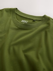 White/Olive/Green/Stone/Purple/Yellow Regular Fit Essential Cotton T-Shirts 6 Pack - Image 9 of 17