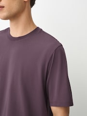 Purple Grape Regular Fit Essential Crew Neck Cotton T-Shirt - Image 5 of 8