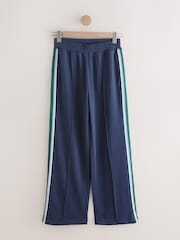 Navy Side Stripe Wide Leg Joggers - Image 1 of 7