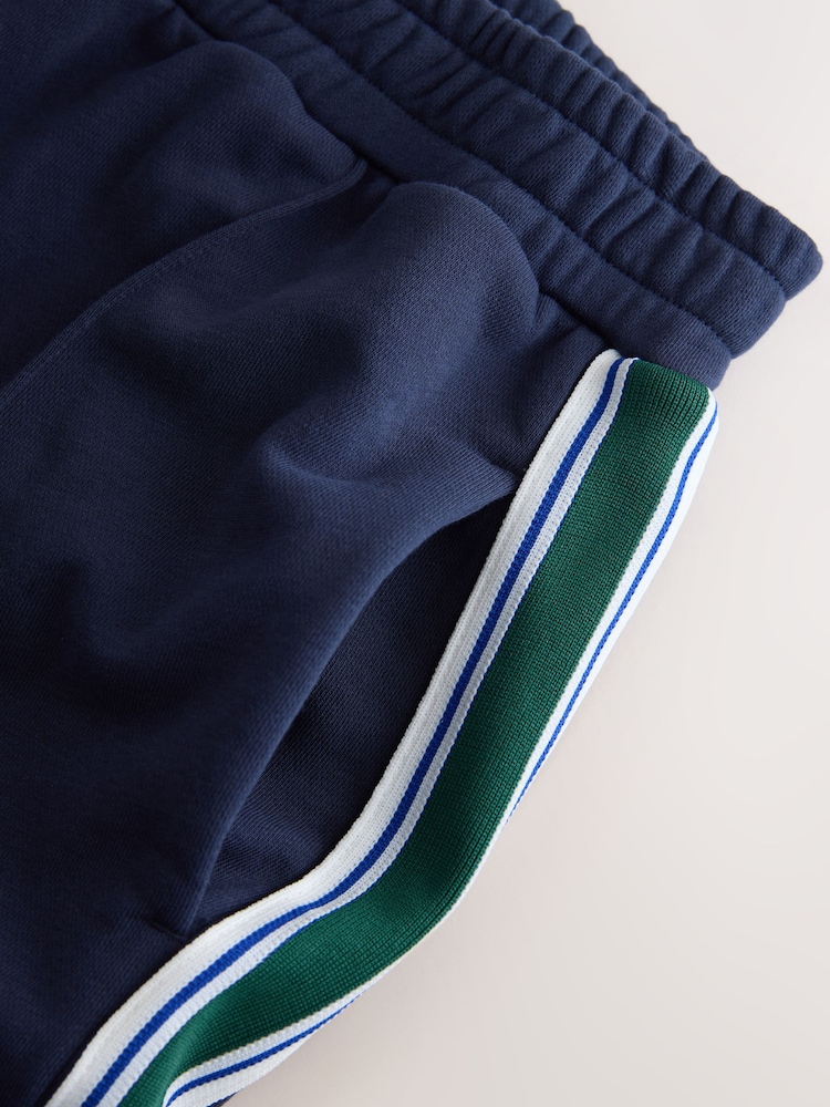 Navy Side Stripe Wide Leg Joggers - Image 7 of 7 Navy Side Stripe Wide Leg Joggers - Image 7 of 7