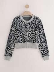 Gris léopard - Zip Through Cosy Cardigan - Image 6 de 8