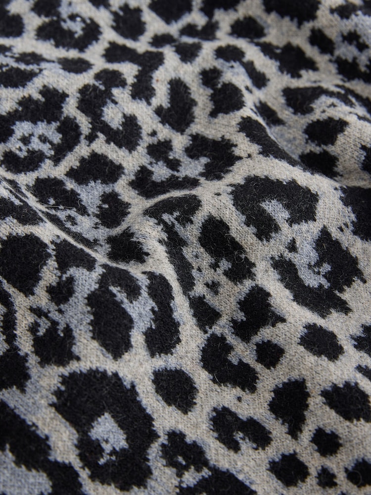 Gris léopard - Zip Through Cosy Cardigan - Image 8 de 8