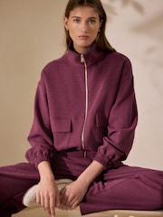 Wine N.Premium Slinky Utility Jacket - Image 1 of 5