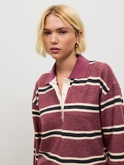 Pink Striped Cosy Rugby Top - Image 5 of 8