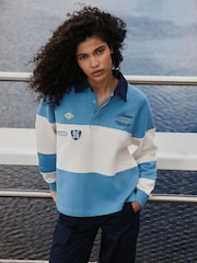 Plavo/Krem boja - Badge Detail Rugby Top - Slika 2 od 6