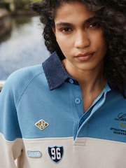 Plavo/Krem boja - Badge Detail Rugby Top - Slika 5 od 6