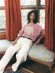 Pink Graphic Crew Neck Sweatshirt - Image 2 of 9