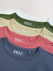 Multi Long Sleeve Crew Neck T-Shirts 5 Pack - Image 11 of 12