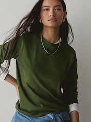 Multi Long Sleeve Crew Neck T-Shirts 5 Pack - Image 5 of 12