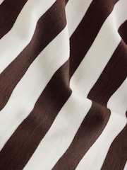 Brown/White/Stripe Long Sleeve Crew Neck Heavyweight T-Shirts 3 Pack - Image 10 of 10