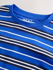 Blue Stripe Crew Neck Long Sleeve Top - Image 7 of 9