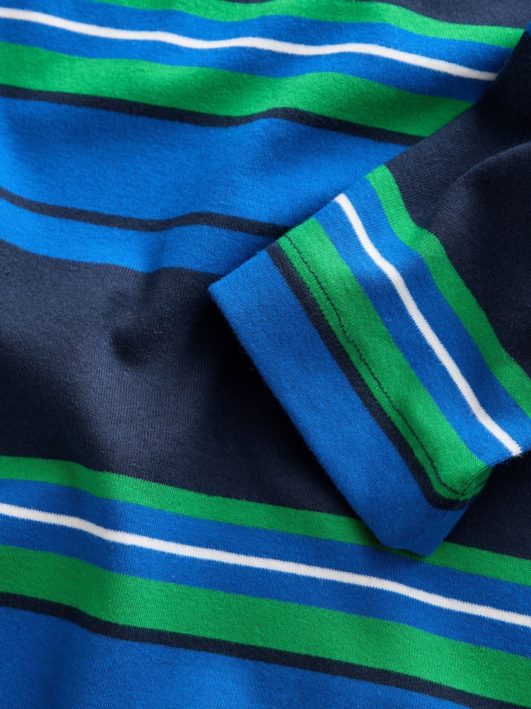 Cobalt Blue Long Sleeve High V-Neck T-Shirt - Image 8 of 8 Cobalt Blue Long Sleeve High V-Neck T-Shirt - Image 8 of 8