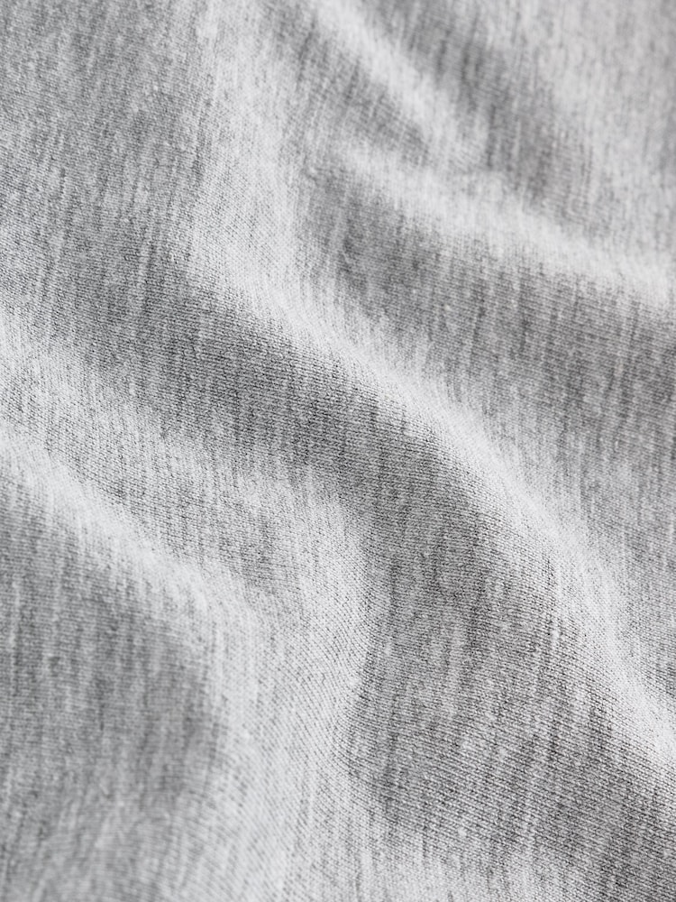 Grey Fitted Crew Neck Long Sleeve T-Shirt - Image 3 of 3 Grey Fitted Crew Neck Long Sleeve T-Shirt - Image 3 of 3