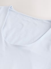 Blue Fitted Crew Neck Long Sleeve T-Shirt - Image 3 of 3