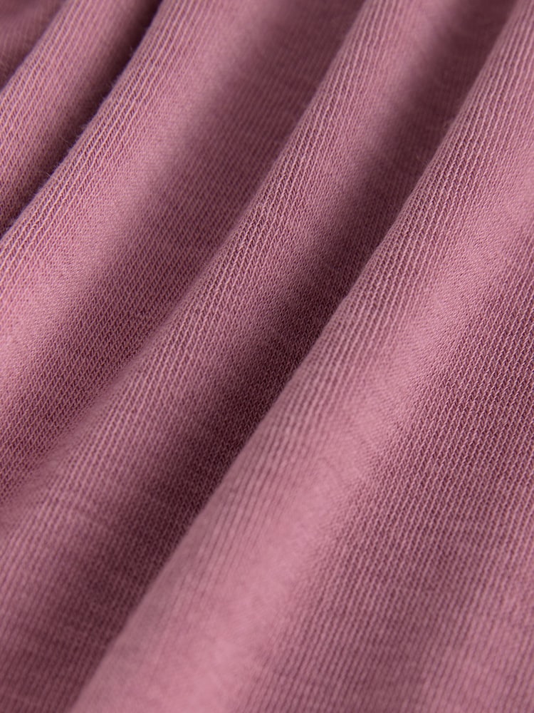 Mauve Purple N. Premium Open Collar Long Sleeve Top - Image 6 of 6 Mauve Purple N. Premium Open Collar Long Sleeve Top - Image 6 of 6