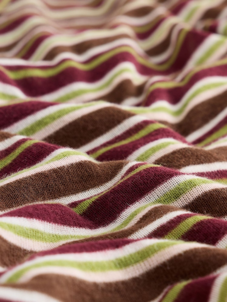 Brown Stripe Layered Long Sleeve Top - Image 10 of 10