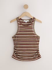 Brown Stripe Layered Long Sleeve Top - Image 8 of 10