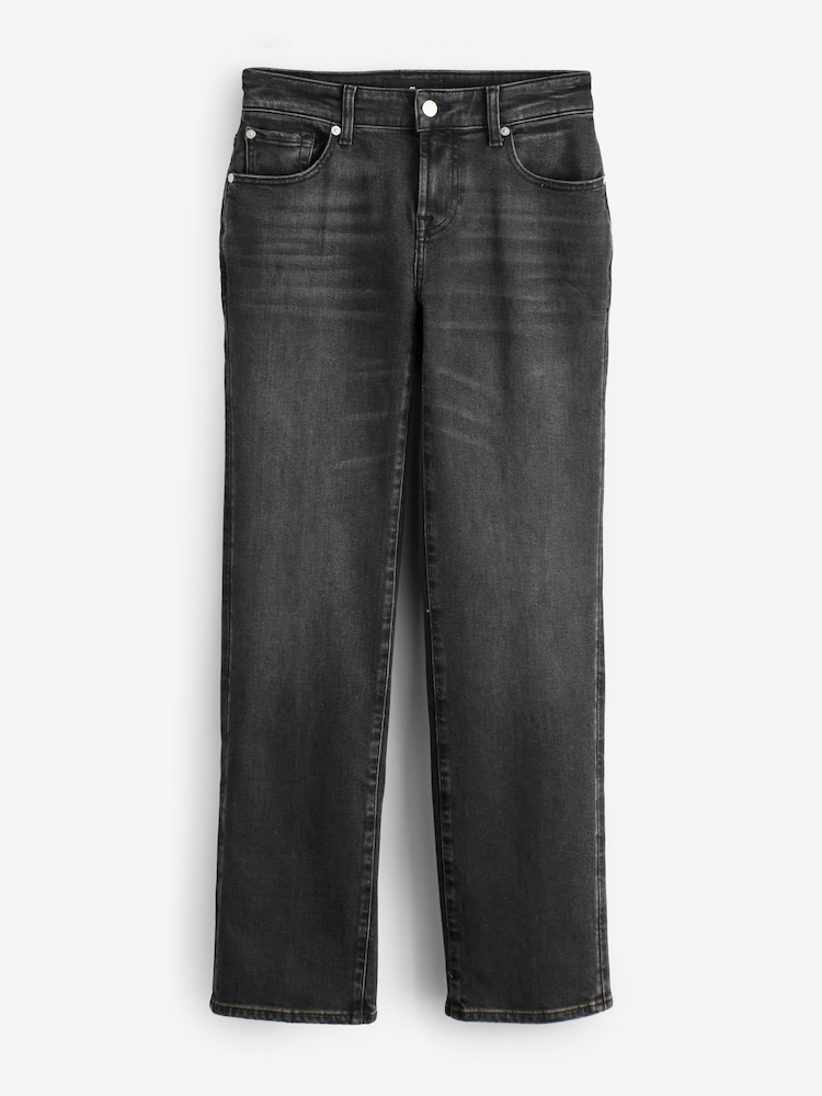 7 For All Mankind Grey Calie Straight Jeans - Imagen 1 de 1